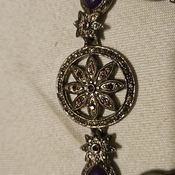 Premier Designs Purple and Silver Tone Bracelet - Picture 5 of 5